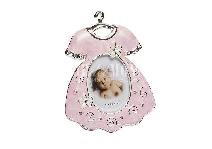 Рамка для фотографий "Платье девочки" розовая G108