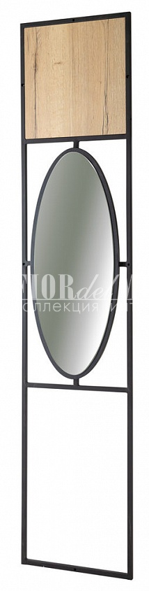 Панель для прихожей с зеркалом Дуб Натур фото №2