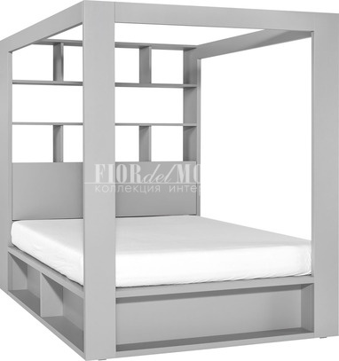 Кровать 160 с балдахином и подъёмным механизмом